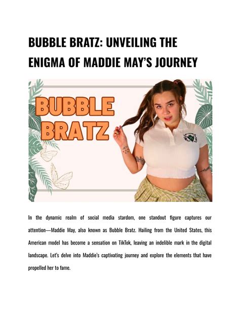 bubble.bratz|Bubble Bratz: Unveiling the Enigma of Maddie May’s。